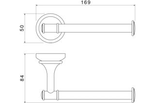 Бумагодержатель Aquatek Классик AQ4508MB черный